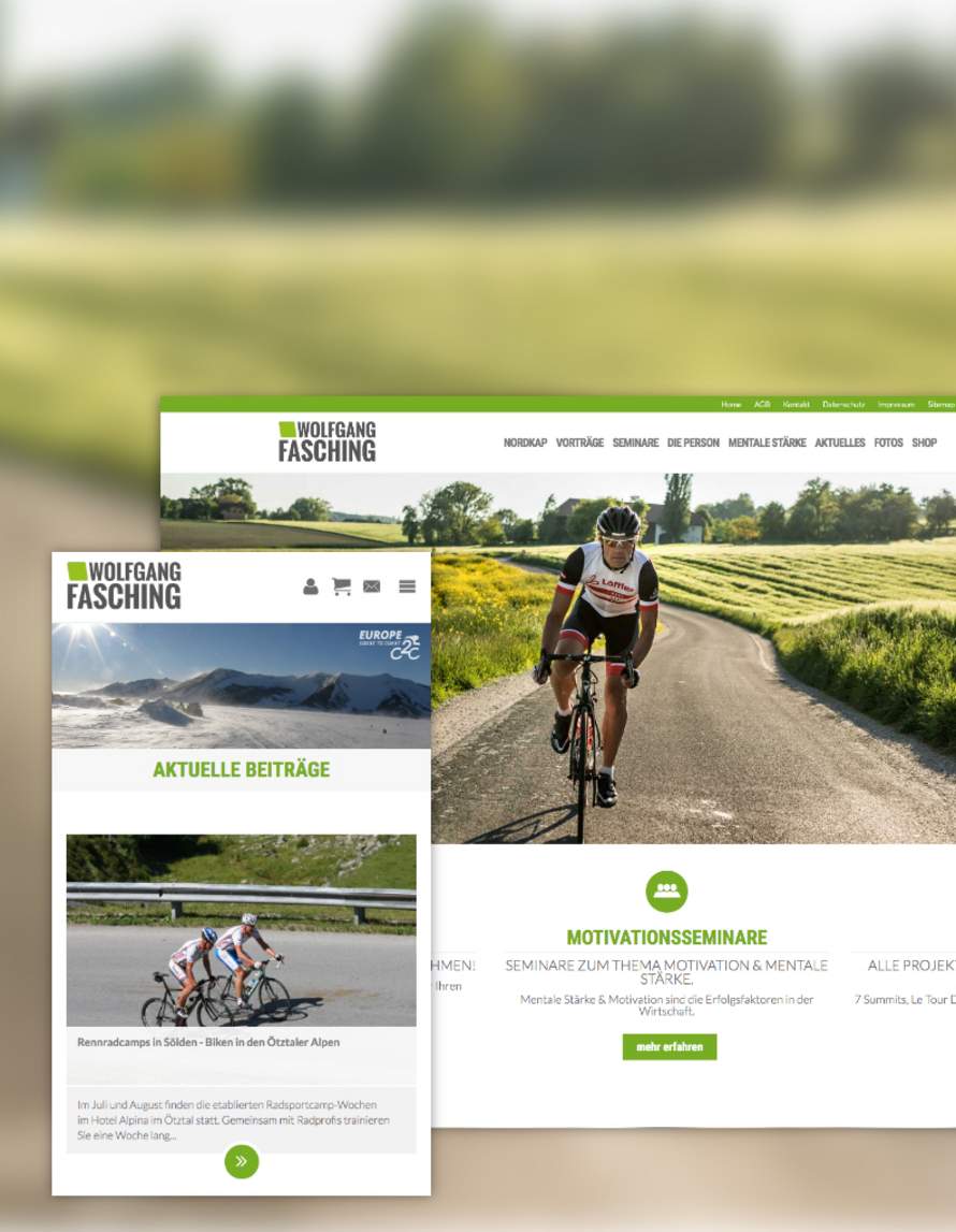 Fasching Website & Webshop