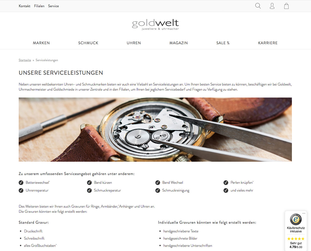 Goldwelt Service Goldwelt Service