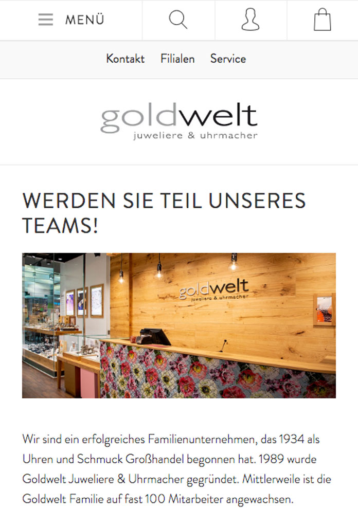Goldwelt Karriere Goldwelt Karriere