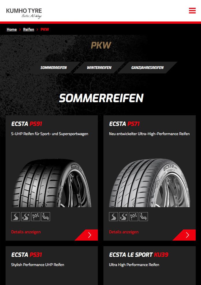 KUMHO TYRE Reifen KUMHO TYRE Reifen